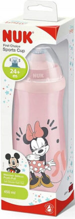 NUK Εκπαιδευτικό Μπιμπερό Sports Cup Disney Minnie 24m+ 450ml