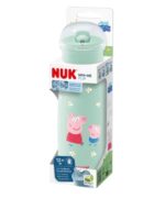 Nuk Εκπαιδευτικό Μπιμπερό Πλαστικό Πράσινο Peppa Pig για 12m+ 450ml