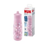 NUK Εκπαιδευτικό Μπιμπερό Πλαστικό Ροζ για 12m+ 450ml