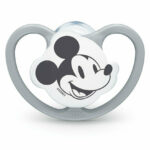 Nuk Orthodontic Silicone Pacifier for 6-18 months Space Mickey & Minnie with Grey Case
