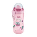 NUK Παιδικό Ποτηράκι Flexi Cup από Πλαστικό Ροζ 300ml για 12m+