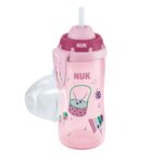 NUK Παιδικό Ποτηράκι Flexi Cup από Πλαστικό Ροζ 300ml για 12m+ - Image 2