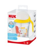 NUK Παιδικό Ποτηράκι Motion Cup με καλαμάκι, από Πλαστικό Κίτρινο 230ml για 8m+