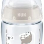Nuk Plastic Anti-Colic Bottle with Silicone Nipple Grey for 0-6 months 150ml