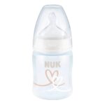 Nuk Plastic Anti-Colic Bottle with Silicone Nipple White for 0-6 months 150ml