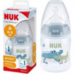 Nuk Plastic Anti-Colic Bottle with Silicone Nipple Blue for 0-6 months 150ml