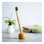 OLA BAMBOO DONUT Table Top Toothbrush Holder