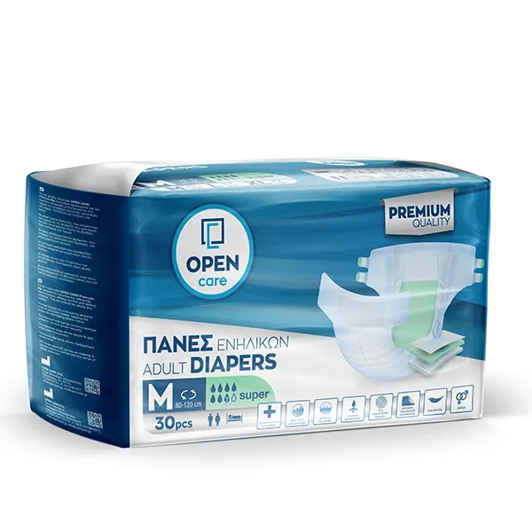 open-care-Πάνες-Ενηλίκων-super-medium-30-τεμ1.jpg Open Care Πάνες Ενηλίκων, Super, Medium 30 τεμ. - Image 1