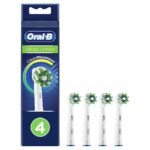 Oral-B CrossAction Clean Maximiser Ανταλλακτικές Κεφαλές Ηλεκτρικής Οδοντόβουρτσας 'Ασπρες, 4τμχ
