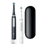 Oral-B iO Series 4 Duo Electric Toothbrush with Timer and Pressure Sensor Black ⁄ White - Image 3