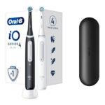 Oral-B iO Series 4 Duo Electric Toothbrush with Timer and Pressure Sensor Black ⁄ White - Image 4