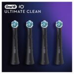 Oral-B iO Ultimate Clean Mαύρες Ανταλλακτικές Κεφαλές Ηλεκτρικής Οδοντόβουρτσας, 4 τμχ - Image 2