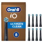 Oral-B iO Ultimate Clean Replacement Electric Toothbrush Heads Black, 8 pcs