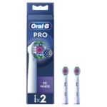 Oral-B Pro 3D Ανταλλακτικές Κεφαλές Ηλεκτρικής Οδοντόβουρτσας  Άσπρες, 2 τμχ