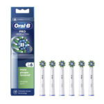 Oral-B Pro CrossAction Ανταλλακτικές Κεφαλές για Ηλεκτρική Οδοντόβουρτσα  Άσπρες, 6τμχ