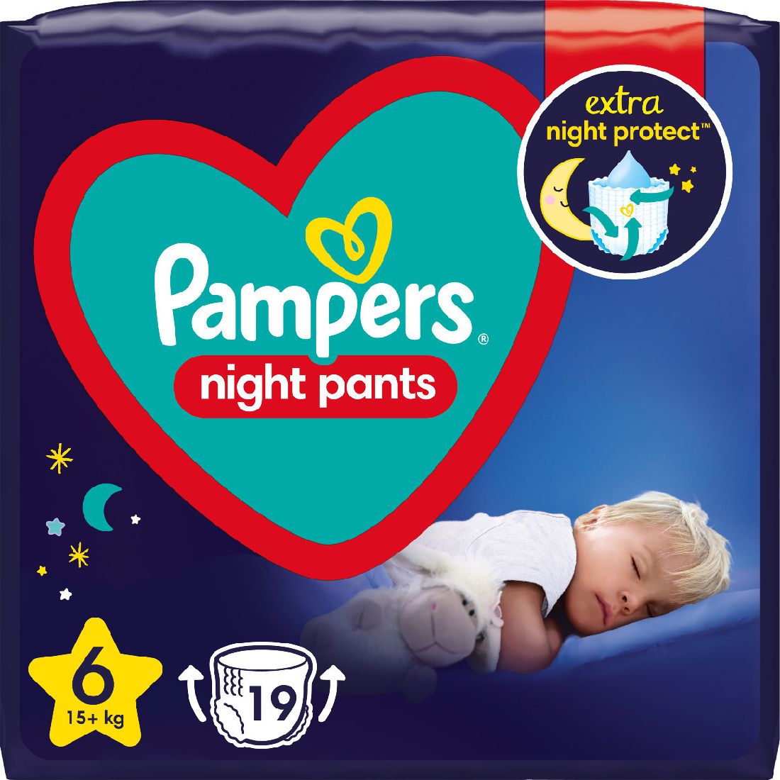 pampers-night-pants-Πάνες-Βρακάκι-no-6-για-15kg-19τμχ1.jpg Pampers Night Pants Πάνες Βρακάκι No. 6 για 15+kg 19τμχ - Image 1