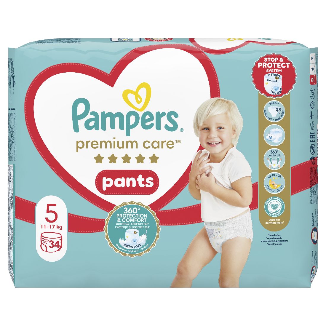 pampers-premium-care-pants-Πάνες-Βρακάκι-no-5-για-11-17kg-34τμχ1.jpg Pampers Premium Care Pants Πάνες Βρακάκι No. 5 για 11-17kg 34τμχ - Image 1