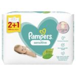 Pampers Sensitive Μωρομάντηλα - 3x52τμχ