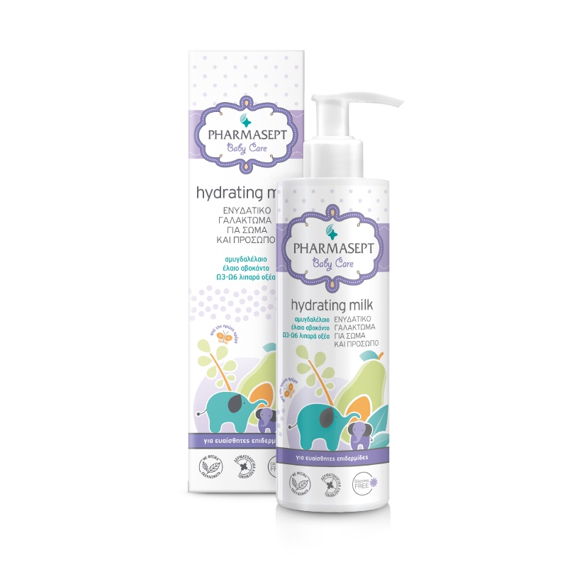 pharmasept-baby-care-hydrating-milk-Ενυδατικό-Γαλάκτωμα-για-Σώμα-38-Πρόσωπο-250ml1.jpg Pharmasept Hydrating Milk for Hydration 250ml<br> - Image 1