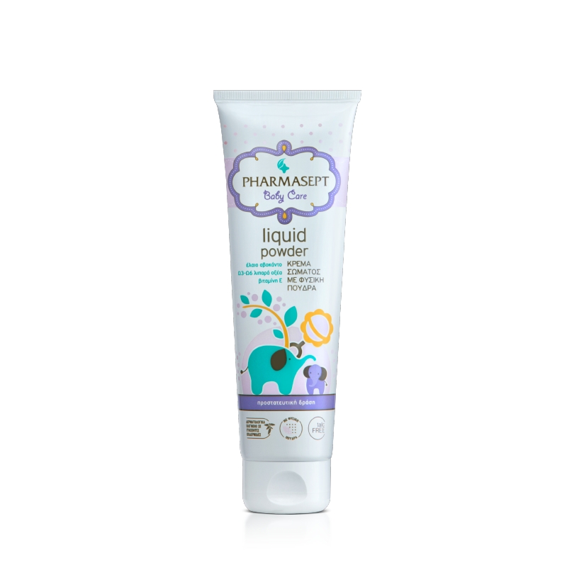 pharmasept-baby-care-liquid-powder-Κρέμα-Σώματος-με-Φυσική-Πούδρα-150ml1.jpg Pharmasept Baby Care Liquid Powder Κρέμα Σώματος με Φυσική Πούδρα 150ml - Image 1