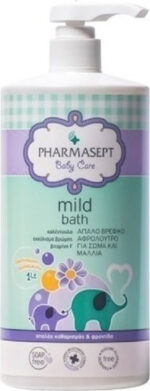 Pharmasept Baby Care Mild Bath Απαλό Βρεφικό Αφρόλουτρο για Σώμα & Μαλλιά 1L