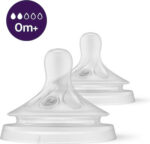 Philips⁄Avent Nipple Natural Response 0+ months,Maximum flow 2 (SCY962⁄02)
