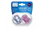 Philips⁄Avent Ορθοδοντικές Πιπίλες Σιλικόνης Ultra Air 18+ μηνών Ελέφαντας & Love 2τμχ (SCF349⁄22) - Image 2