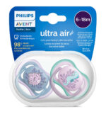 Philips⁄Avent Pacifier Ultra Air 6-18 months Fish - Seahorse (SCF085⁄61) - Image 3