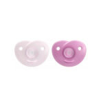 Philips⁄Avent Πιπίλες Σιλικόνης για 0-6 μηνών Κορίτσι Ροζ & Μωβ 2τμχ (SCF099⁄22)