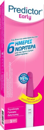 Predictor Early Τεστ Εγκυμοσύνης για Διάγνωση 6 Ημέρες Νωρίτερα, 1τεμ