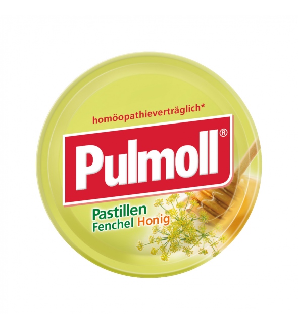 PULMOLL ΜΕ ΜΑΡΑΘΟ & ΜΕΛΙ 75gr Pulmoll Καραμέλες Για Τον Λαιμό με Μελί & Μάραθο -75gr - Image 1