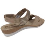 Rohde Γυναικείο Πέδιλο Natural Metallic Χρυσό με Velcro 1365, No.39 - Image 3