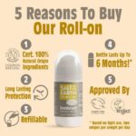 Salt of the Earth Refillable Roll-On Deodorant Amber & Sandalwood Αποσμητικό Επαναγεμιζόμενο 75ml - Image 3