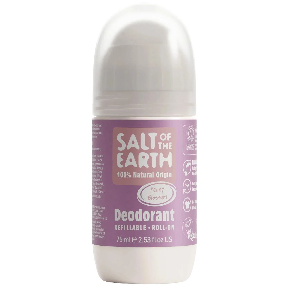 salt-of-the-earth-refillable-roll-on-deodorant-peony-blossom-Αποσμητικό-Επαναγεμιζόμενο-75ml1.jpg Salt of the Earth Refillable Roll-On Deodorant Peony Blossom Αποσμητικό Επαναγεμιζόμενο, 75ml - Image 1