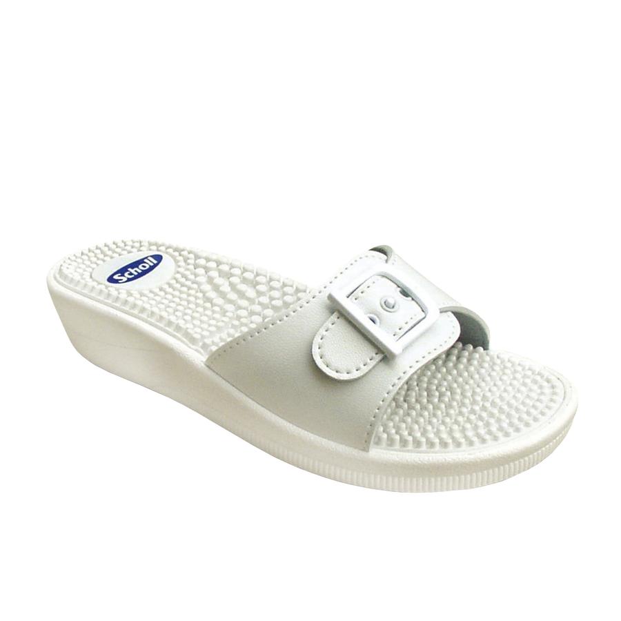 scholl-massage-Γυναικείες-Παντόφλες-Λευκό-Χρώμα-n40-1.jpg Scholl Massage Γυναικείες Παντόφλες Λευκό Χρώμα (N.40-) - Image 1