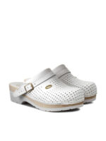 Scholl Super Comfort Αντιολισθητικό Δερμάτινο Unisex Σαμπό Λευκό (46-) - Image 2