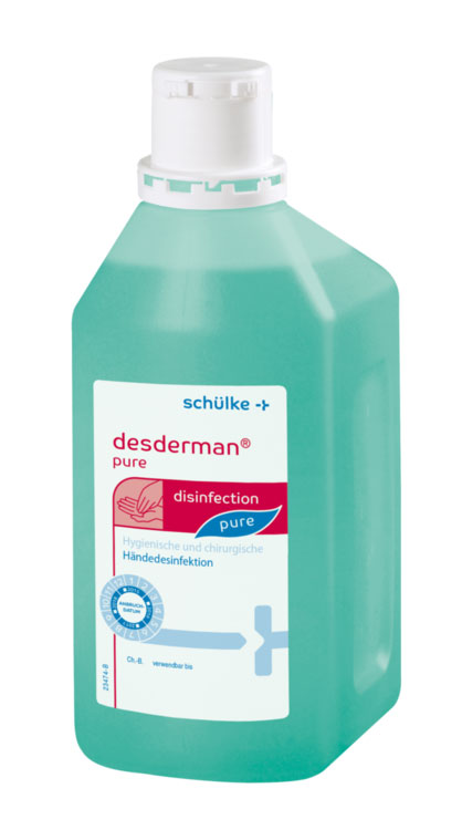 schulke-desderman®-pure-Αλκοολικό-Διάλυμα-για-την-Υγιεινή-38-Χειρουργική-Απολύμανση-των-Χεριών-1000ml1.jpg Schülke Desderman® Pure Αλκοολικό Διάλυμα για την Υγιεινή & Χειρουργική Απολύμανση των Χεριών 1000ml - Image 1
