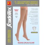 Scudotex 431 K1 Κάλτσες Ριζομηρίου με Σιλικόνη Class I Ανοιχτά Δάχτυλα Μπεζ 18-21mmHg No6 (XX-Large)