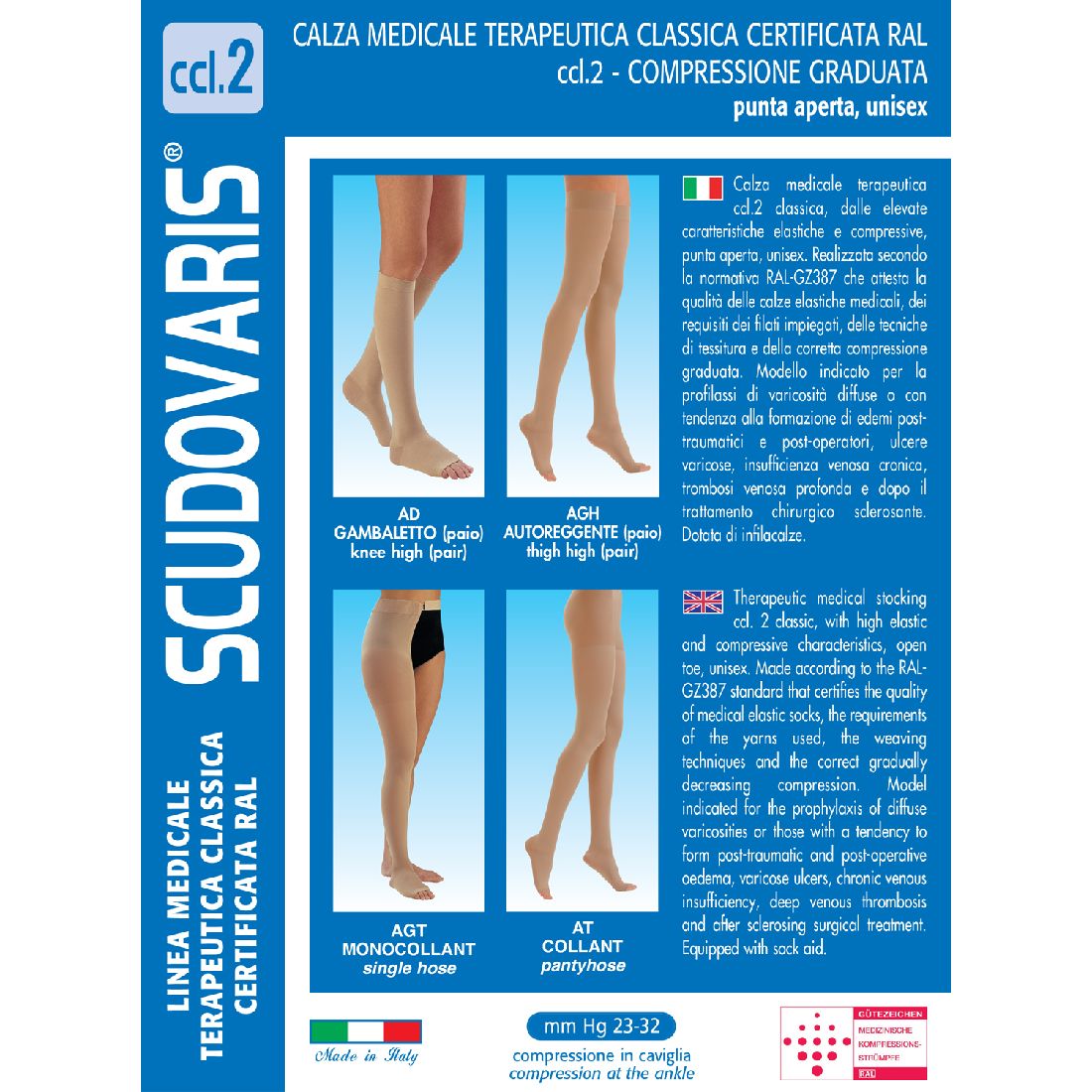 scudovaris-cs120-Κάλτσες-κάτω-γόνατος-Διαβαθμισμένης-Συμπίεσης-no3-medium1.jpg Scudovaris CS120 Κάλτσες κάτω γόνατος Διαβαθμισμένης Συμπίεσης No3 (Medium) - Image 1