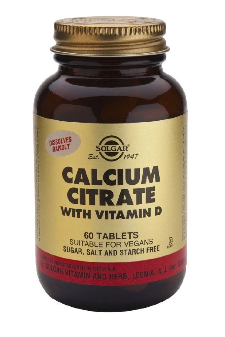 solgar-calcium-citrate-with-vitamin-d3-Συμπλήρωμα-Για-Την-Καλή-Υγειά-των-Οστών-38-Δοντιών-60tabs1.jpg Solgar Calcium Citrate with Vitamin D3 Συμπλήρωμα Για Την Καλή Υγειά των Οστών & Δοντιών, 60tabs - Image 1