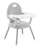 Spoony Highchair 3 in 1 with Metal Frame & Plastic Seat Grey - Image 4