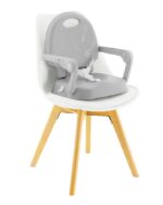 Spoony Highchair 3 in 1 with Metal Frame & Plastic Seat Grey - Image 5
