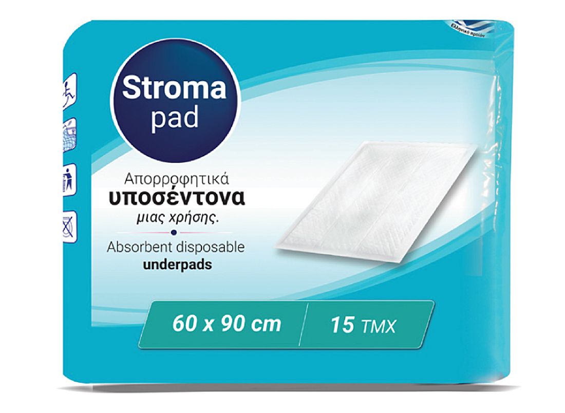 stroma-pad-Υποσέντονα-Ακράτειας-90cm-x-60cm-15τμχ1.jpg Stroma Pad Υποσέντονα Ακράτειας 90cm x 60cm 15τμχ - Image 1