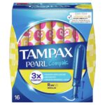 Tampax Compak Pearl Regular Ταμπόν Με Απλικατέρ 16 Τεμ.
