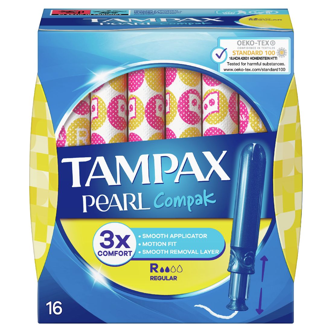 tampax-compak-pearl-regular-Ταμπόν-Με-Απλικατέρ-16-Τεμ1.jpg Tampax Compak Pearl Regular Ταμπόν Με Απλικατέρ 16 Τεμ. - Image 1