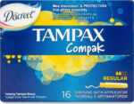 Tampax Compak Regular Tampons with applicator for regular flow 16pcs