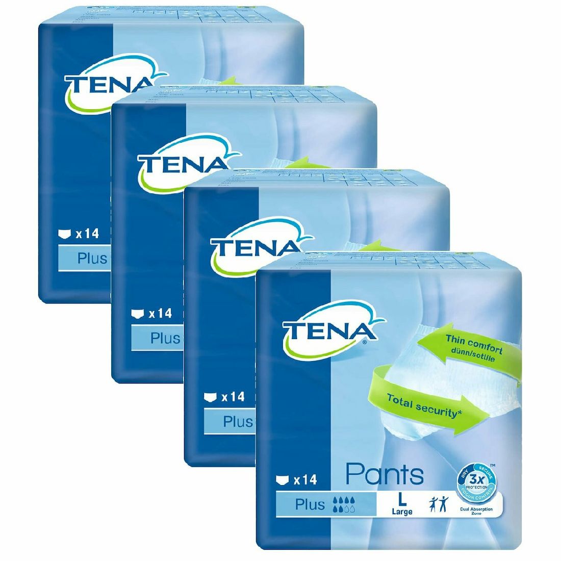 tena-plus-Πάνες-Βρακάκι-Ακράτειας-large-4x14τμχ1.jpg Tena Plus Πάνες Βρακάκι Ακράτειας Large 4x14τμχ - Image 1