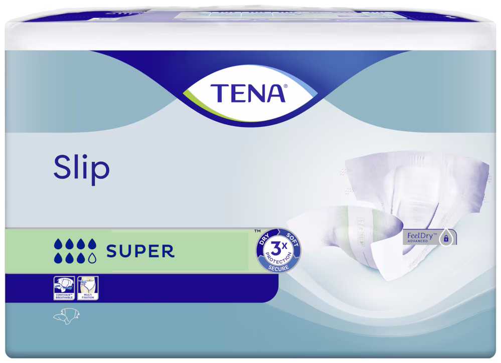 tena-slip-super-Πάνες-Ακράτειας-large-25τμχ1.jpg Tena Slip Super Πάνες Ακράτειας Large 25τμχ - Image 1