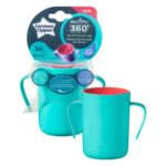 Tommee Tippee Easiflow Educational 360° Cup with Handles 200ml Green 6m+(44720611)