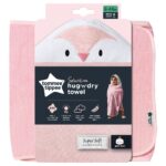 Tommee Tippee Hug ‘n’ Dry Towel Μπουρνούζι ⁄Κάπα Μπάνιου Για Κορίτσι Ροζ 0-6m (CAA1016)